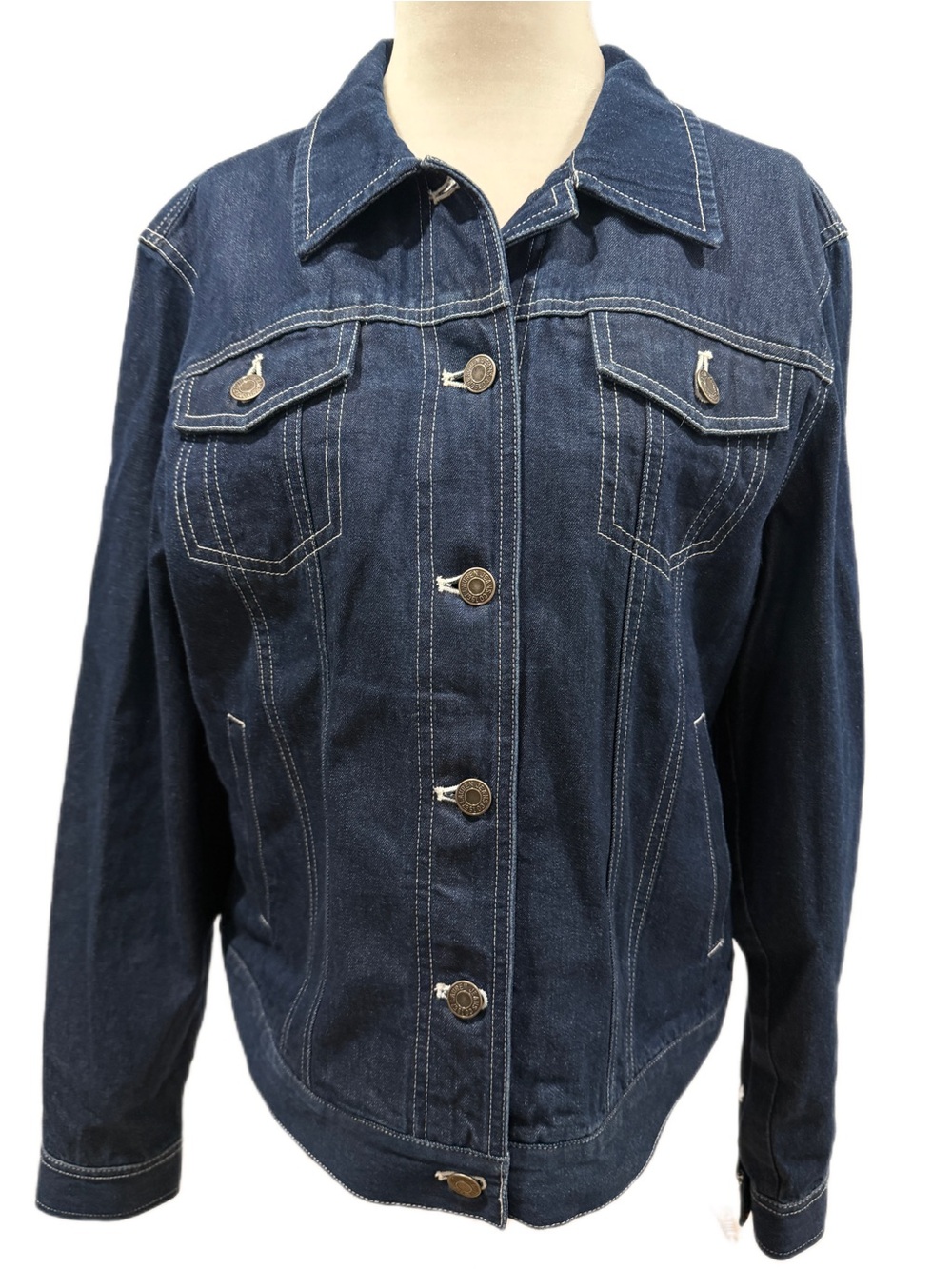 Ralph Lauren Dark Blue Denim Jean Jacket for Women - Picture 2 of 6